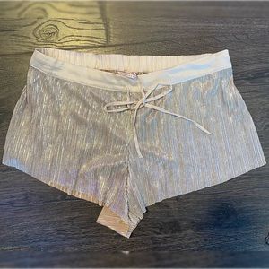 Victoria Secret Gold Sz Medium Shorts